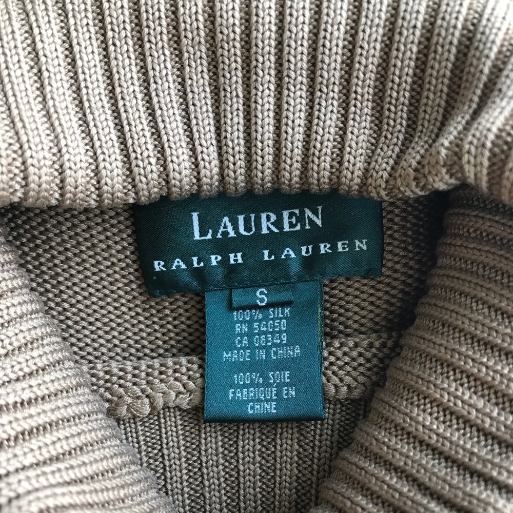 Ralph Lauren Silk Sleeveless Turtleneck - Picture 2 of 4